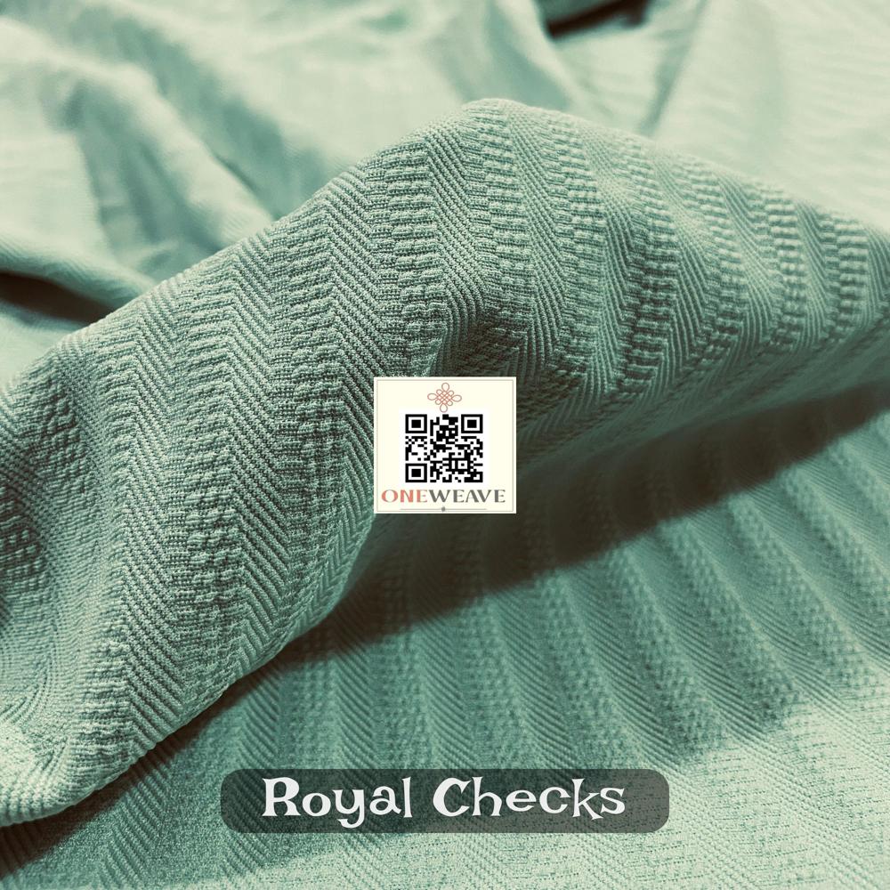 ROYAL CHECKS T-Shirt Fabric