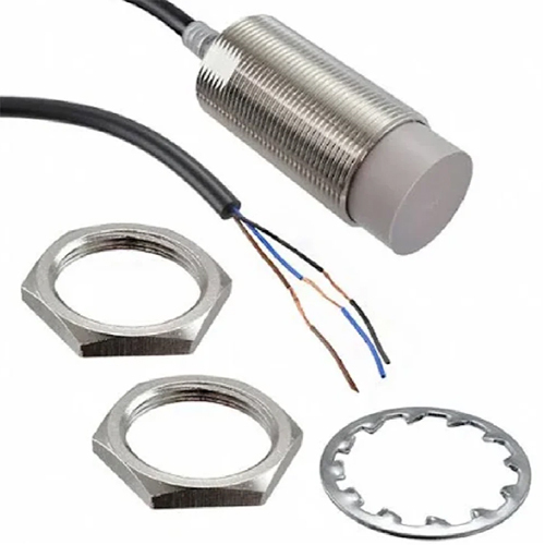 Omron E2e-x18me2 2m Proximity Sensor - Stainless Steel, M18 Barrel, 2m Cable, Ip67, Shielded, Short-circuit Protection