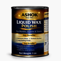 Ashok Liquid Wax Polish For Stone, Marble & Granite | Stone Polish | Stone Shiner | Marble Granite Shiner | Multi Shining Purpose | Wet Look Shiner | Micro Shiner - Application: Apply A Thin