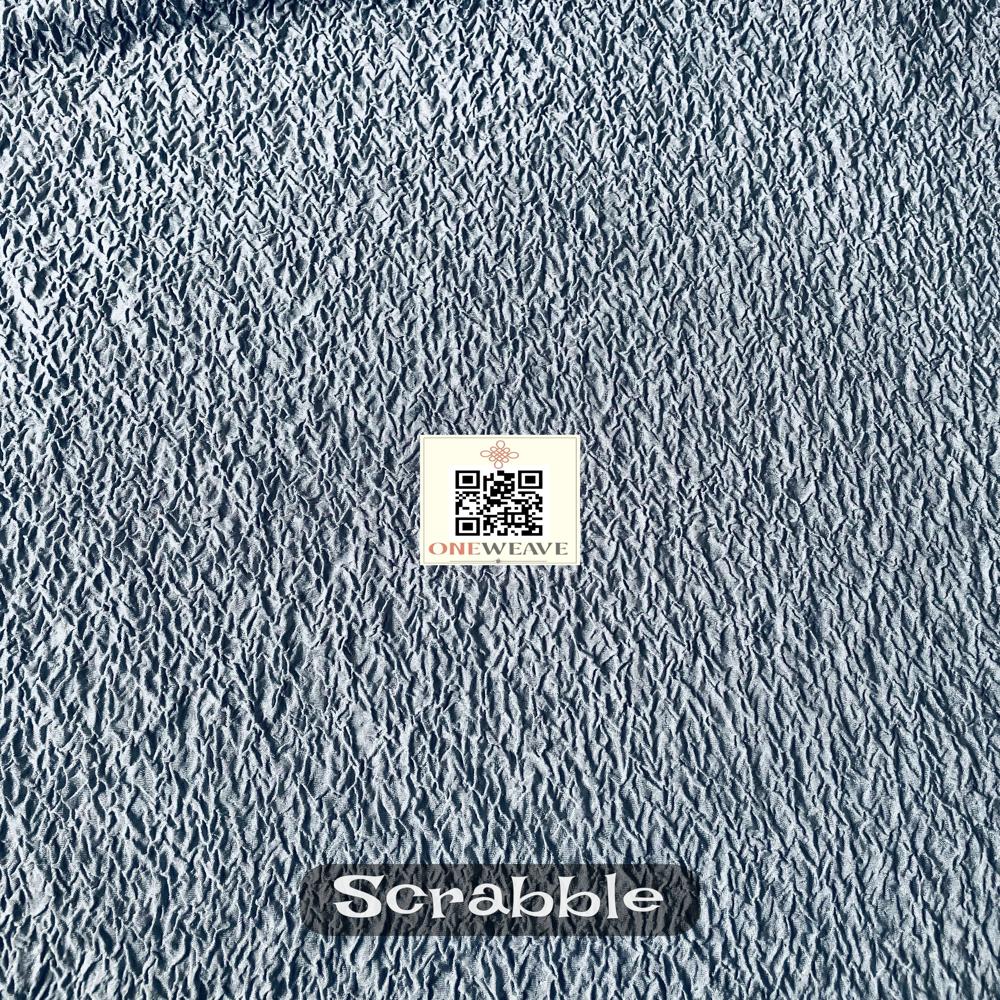SCRABBLE POLYESTER LYCRA FABRIC