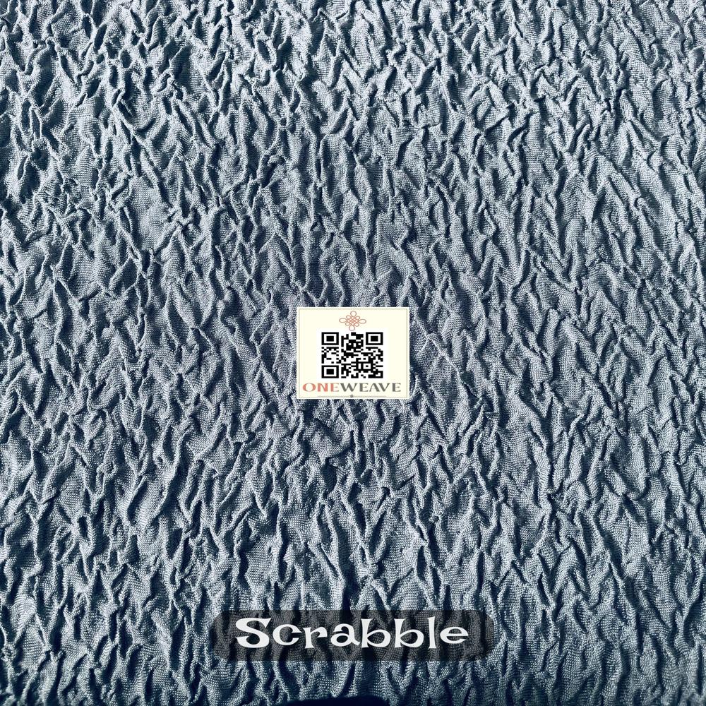 SCRABBLE POLYESTER LYCRA FABRIC