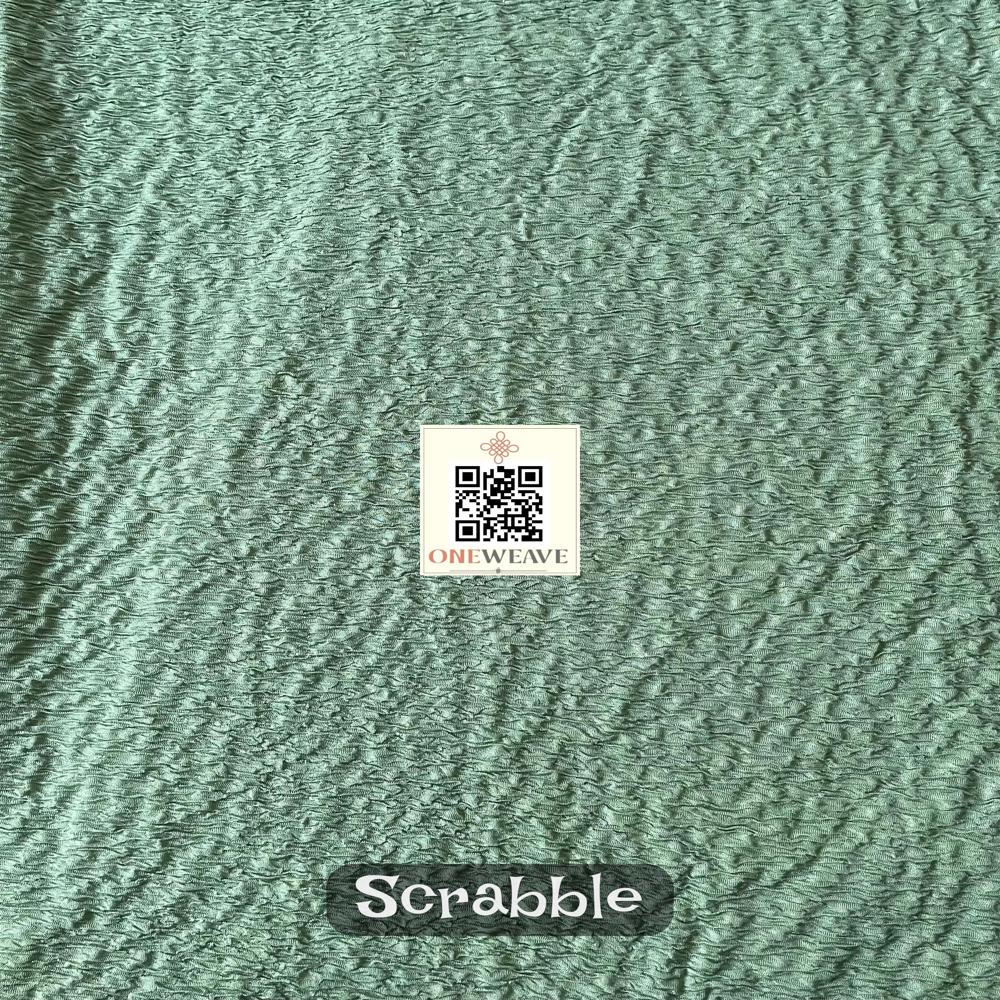 SCRABBLE POLYESTER LYCRA FABRIC