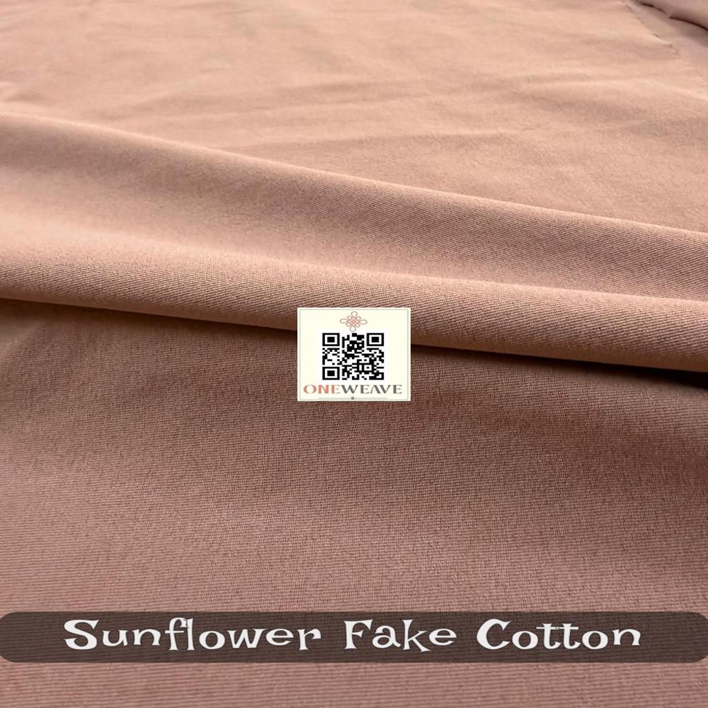 SUNFLOWER POLYESTER LYCRA FABRIC