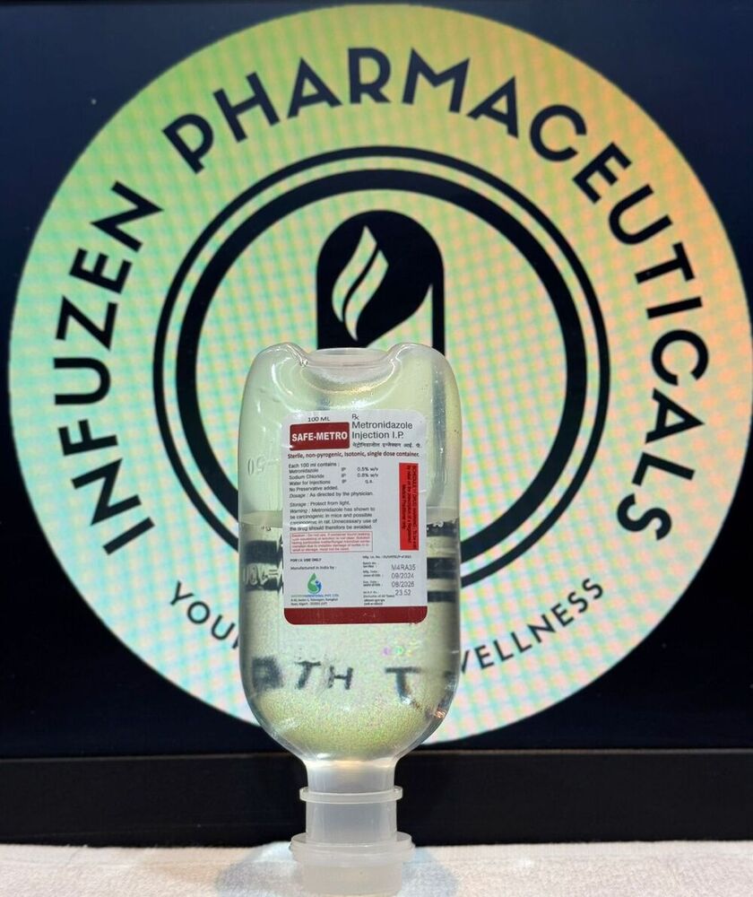 100ml Safe Metro Metronidazole Injection I.P.