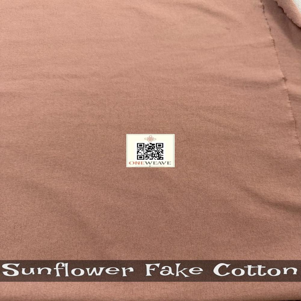 SUNFLOWER POLYESTER LYCRA FABRIC