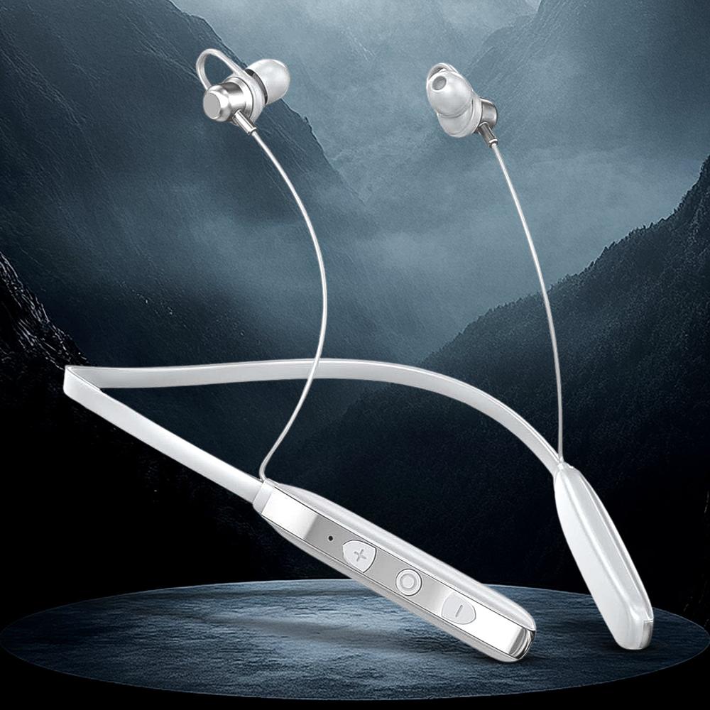 Magnetic On- Off Earbuds Neckband Bluetooth (1 Pc / Usb Type-C) - Battery Backup: Up To 18 Hours Days