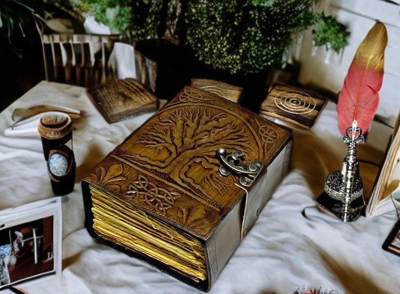 Tree Design Leather Journal