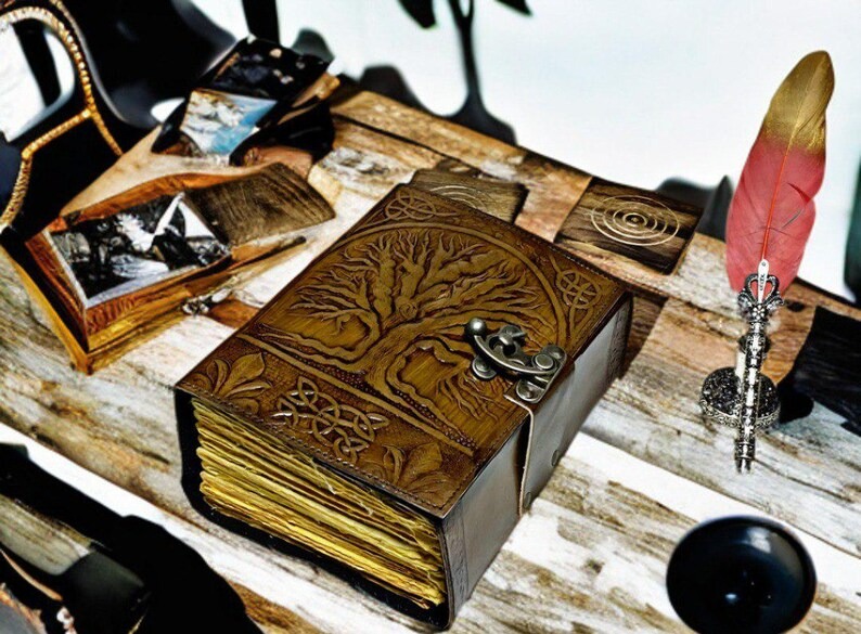 Tree Design Leather Journal