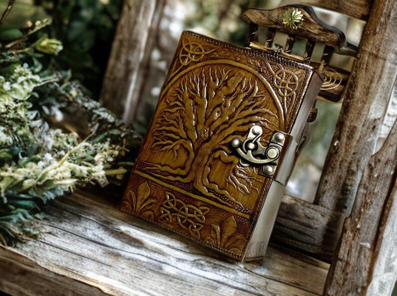 Tree Design Leather Journal