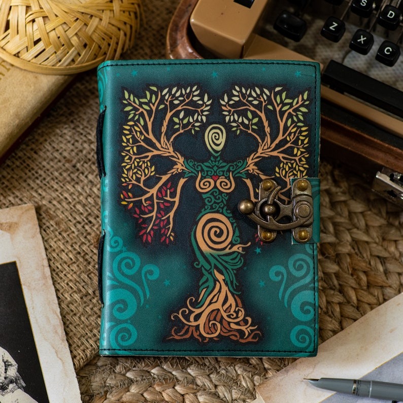 Spiritual Design Leather Journal