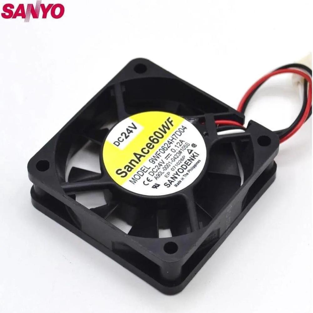 SANACE 9WF0624H7D04 24V DC 0.12A 6025mm Ball Bearing Industrial Inverter Axial Cooling Fan