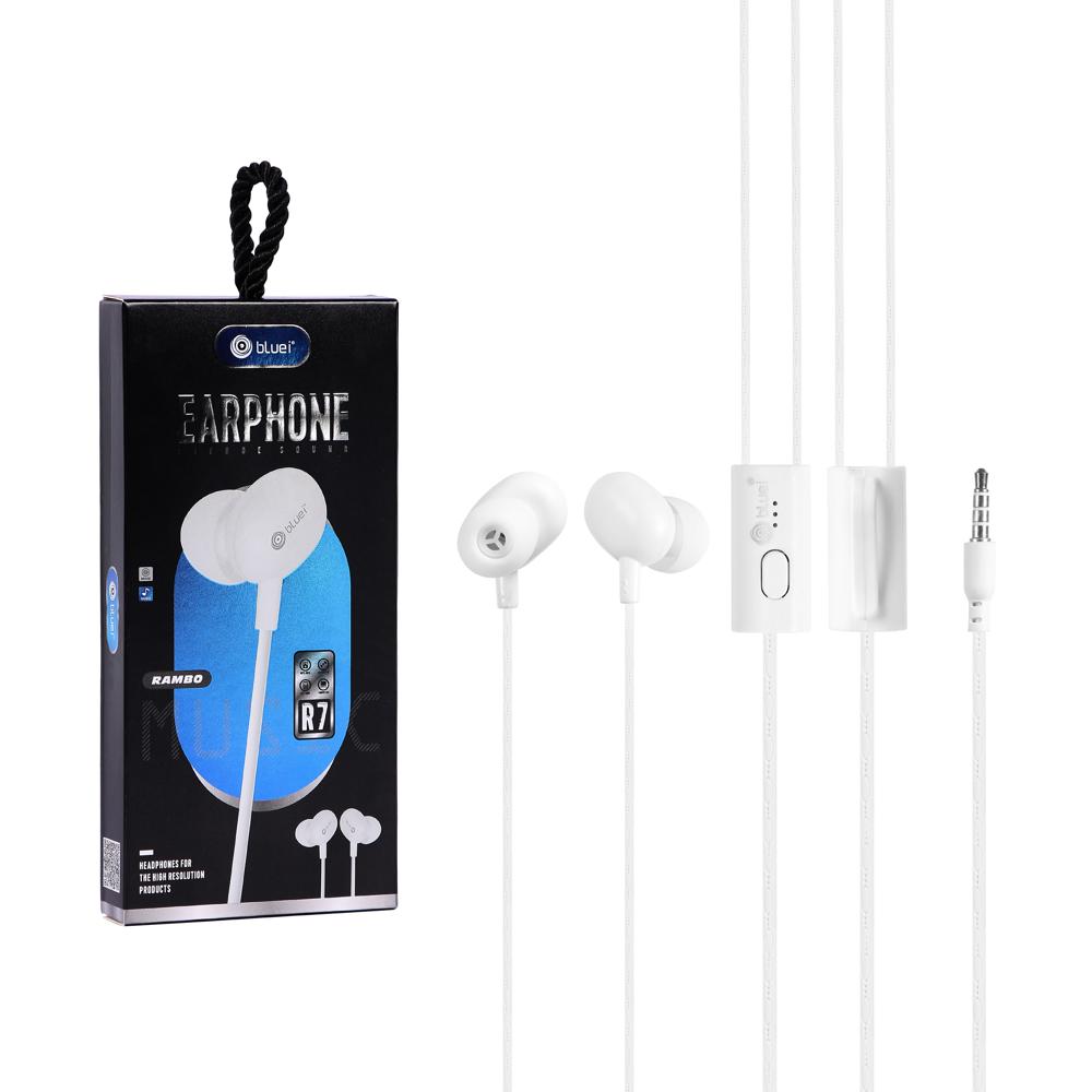 Rambo R7 Wired Stereo Earphones with 3.5mm Jack