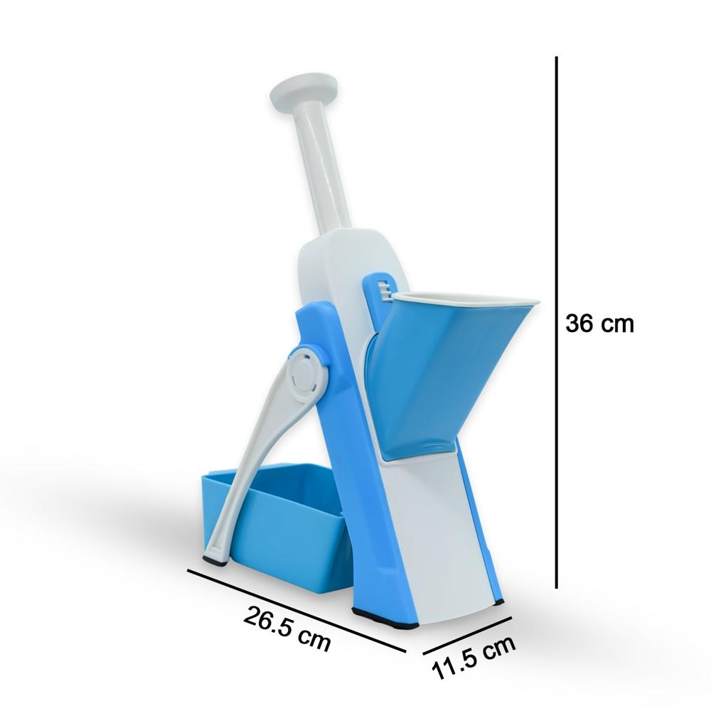 Multi Functional Time Saving Adjustable Hand Press Vegetables Chopper - Color: Mix