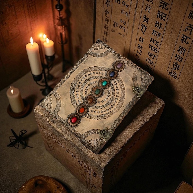 Seven Stone Pasted Leather Diary