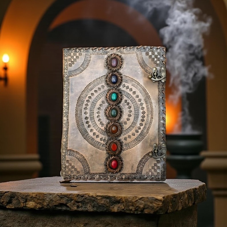 Seven Stone Pasted Leather Diary