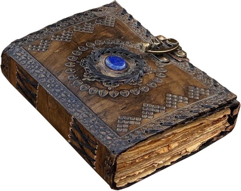 Semi Precious Stone Deckle Diary