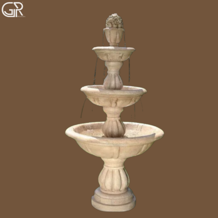 sandstone water fountain