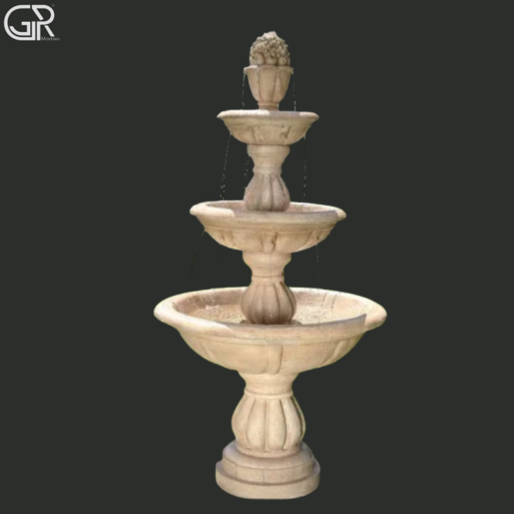 sandstone water fountain