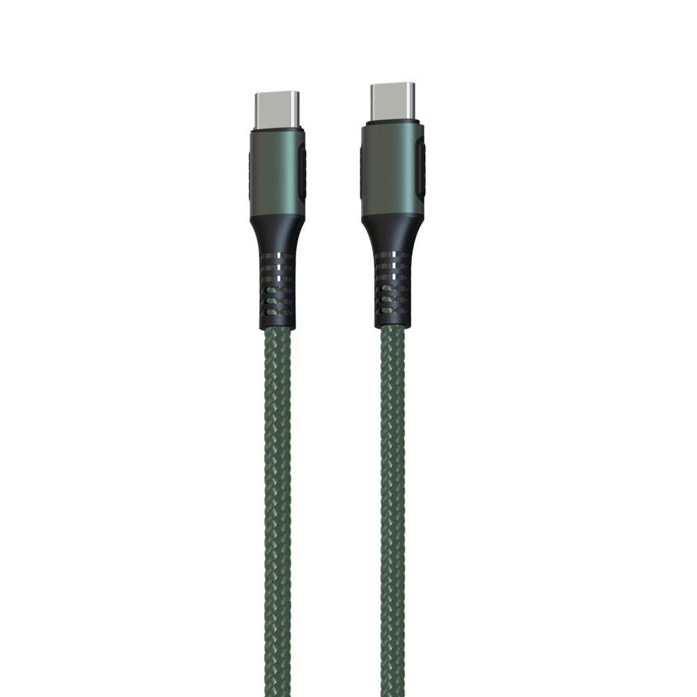 Portronics Konnect C Square 18W POR-1065 Type-C to Type-C 1.2M Type C Devices USB Cable with Power Delivery & 3A Quick Charge
