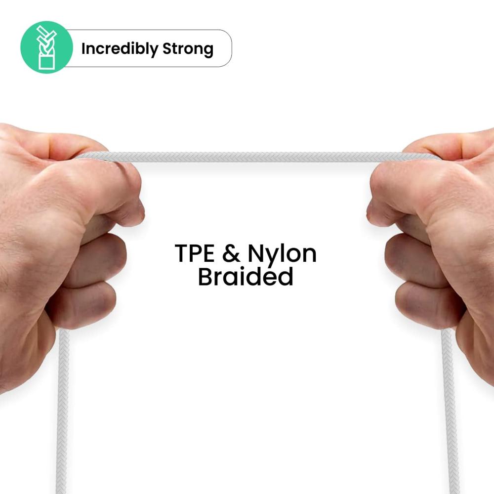 Portronics Konnect L 20W PD Quick Charge Type-C to 8-Pin USB Mobile Charging Cable, 1.2M