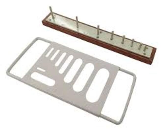 Flakiness Index Gauge - Heavy Gauge Steel, 150mm Height, Is: 2386 Slots | Durable, Portable, Corrosion Resistant, Manual Operation