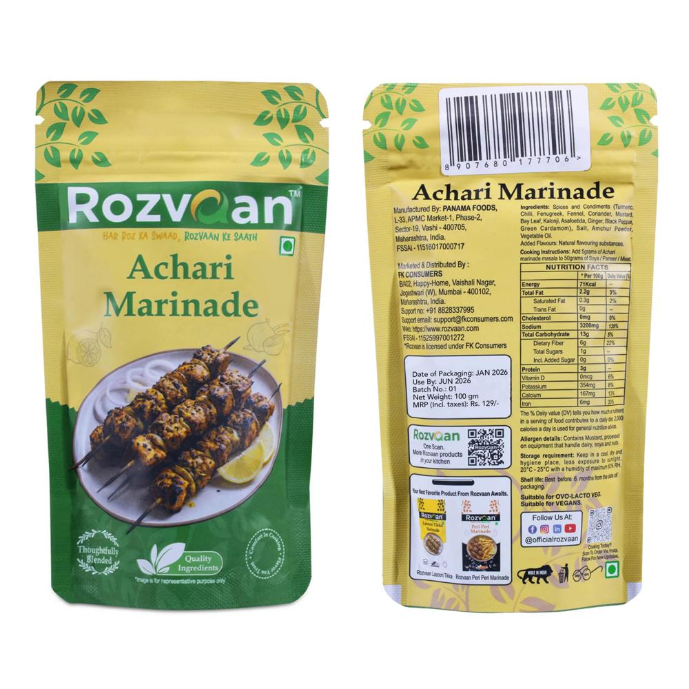 Rozvaan Achari Tikka Marinade