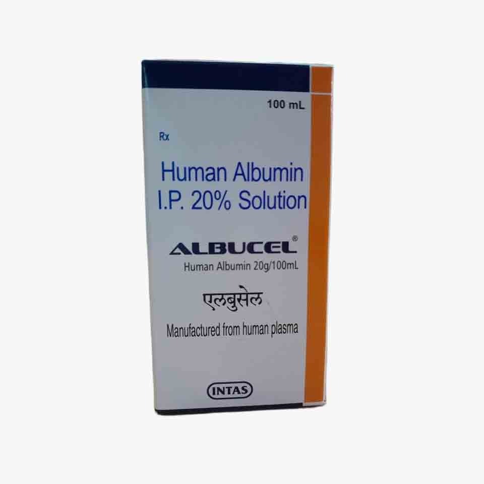 Albucel 20% - Human Albumin Injection - Origin: India