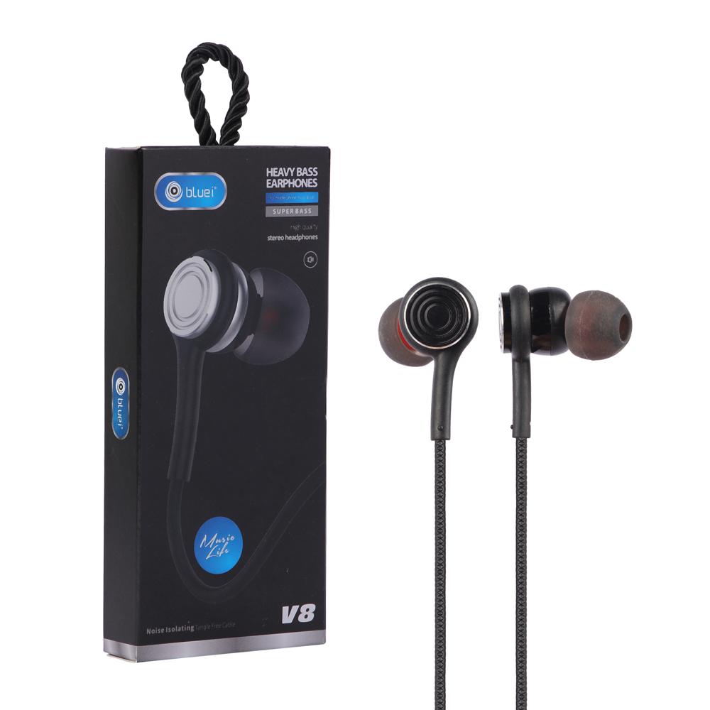 Vilen V8 Heavy Bass Wired Earphones with Mic