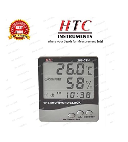 True Sense HTC Digital Indoor Outdoor Hygro Thermometer, 288-ATH