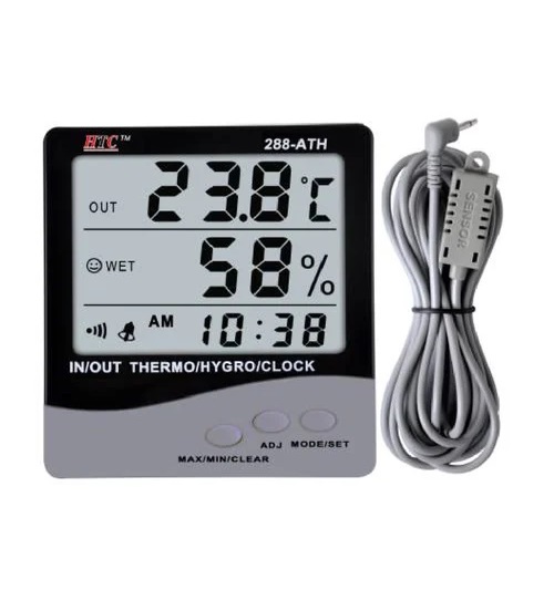 True Sense HTC Digital Indoor Outdoor Hygro Thermometer, 288-ATH