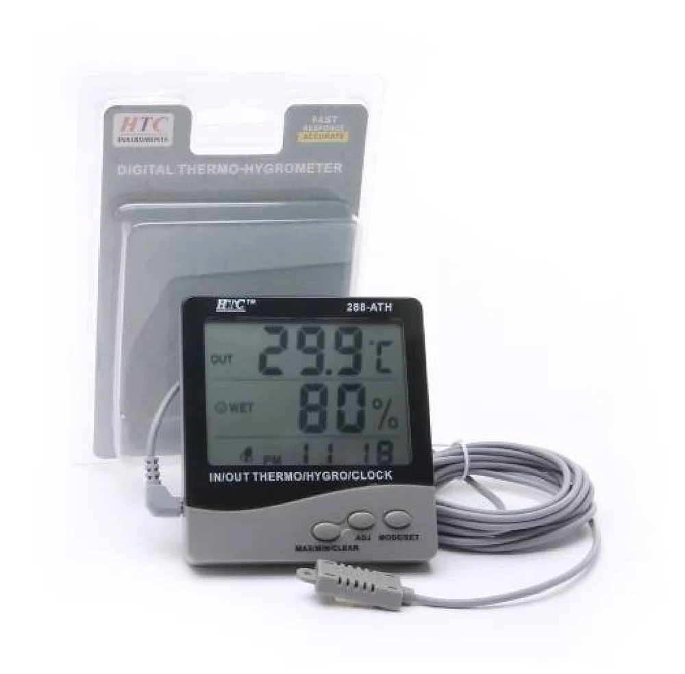 True Sense HTC Digital Indoor Outdoor Hygro Thermometer, 288-ATH