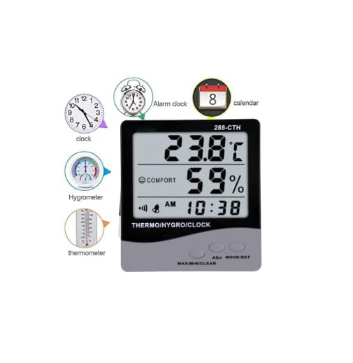 True Sense HTC Thermo Hygrometer, 288-CTH