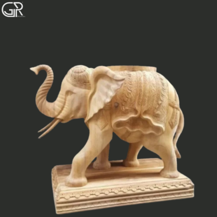 Beige Sandstone Sculpture