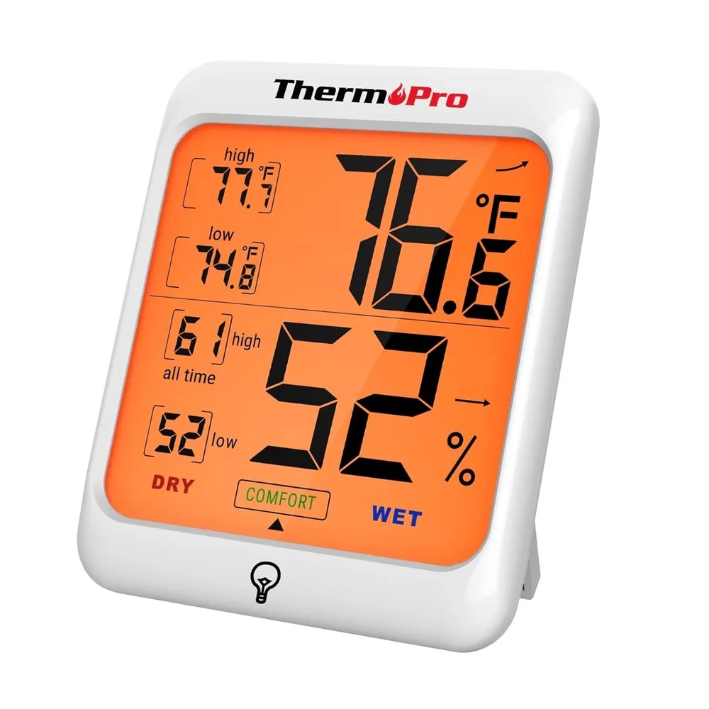 ThermoPro TP53 Hygrometer Digital Indoor Thermometer, TP-53