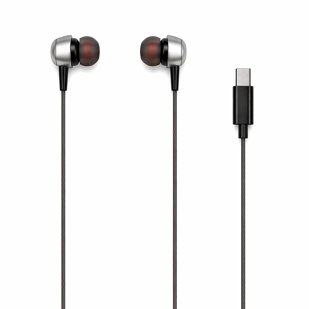 C2 Type-c Wired Earphones With Mic - Color: Black