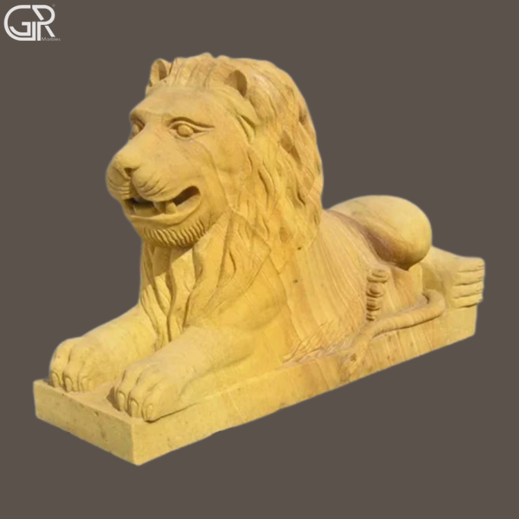 Sandstone Lion Sculpture