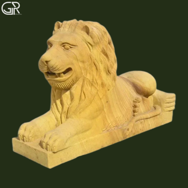 Sandstone Lion Sculpture