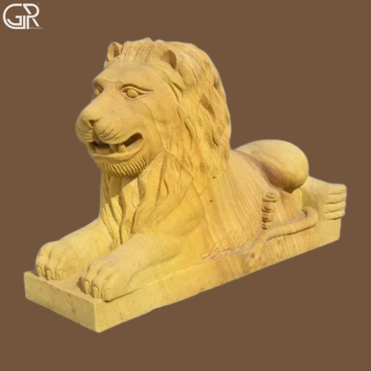 Sandstone Lion Sculpture