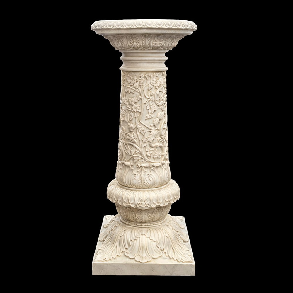 Marble Pedestal Carving Design