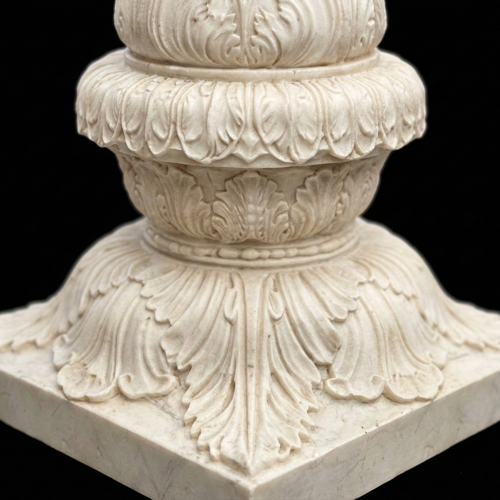 Marble Pedestal Carving Design