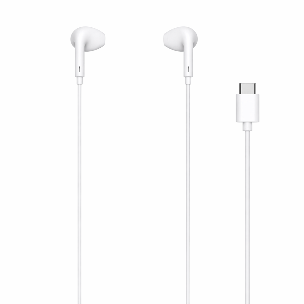 C4 Type-c Earphones With Mic - Color: White