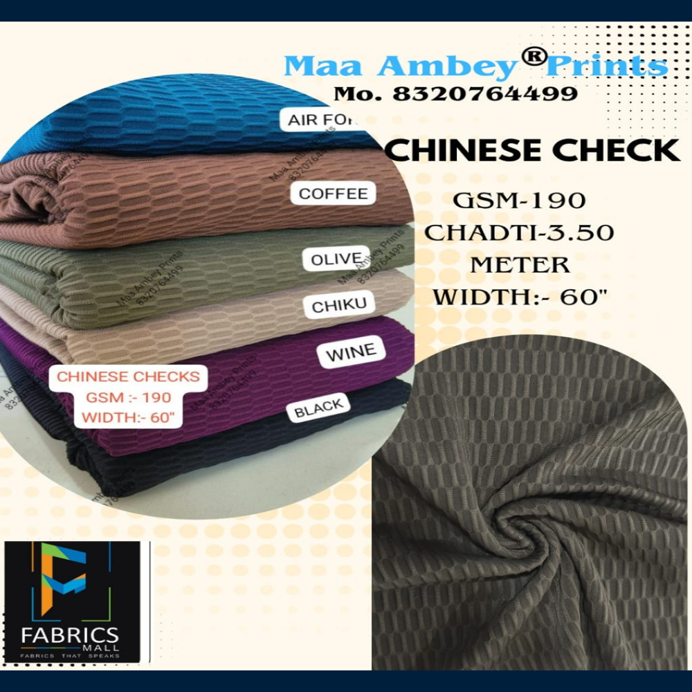 Chinese Check Fabric