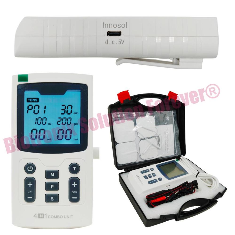 Professional Electrotherapy Combo Machine 4 in 1 Pain Relief Device