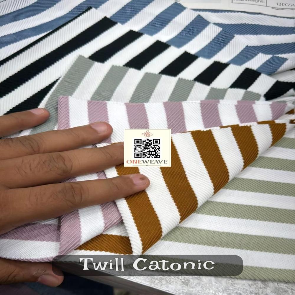 TWILL CATONIC POLYESTER FABRIC