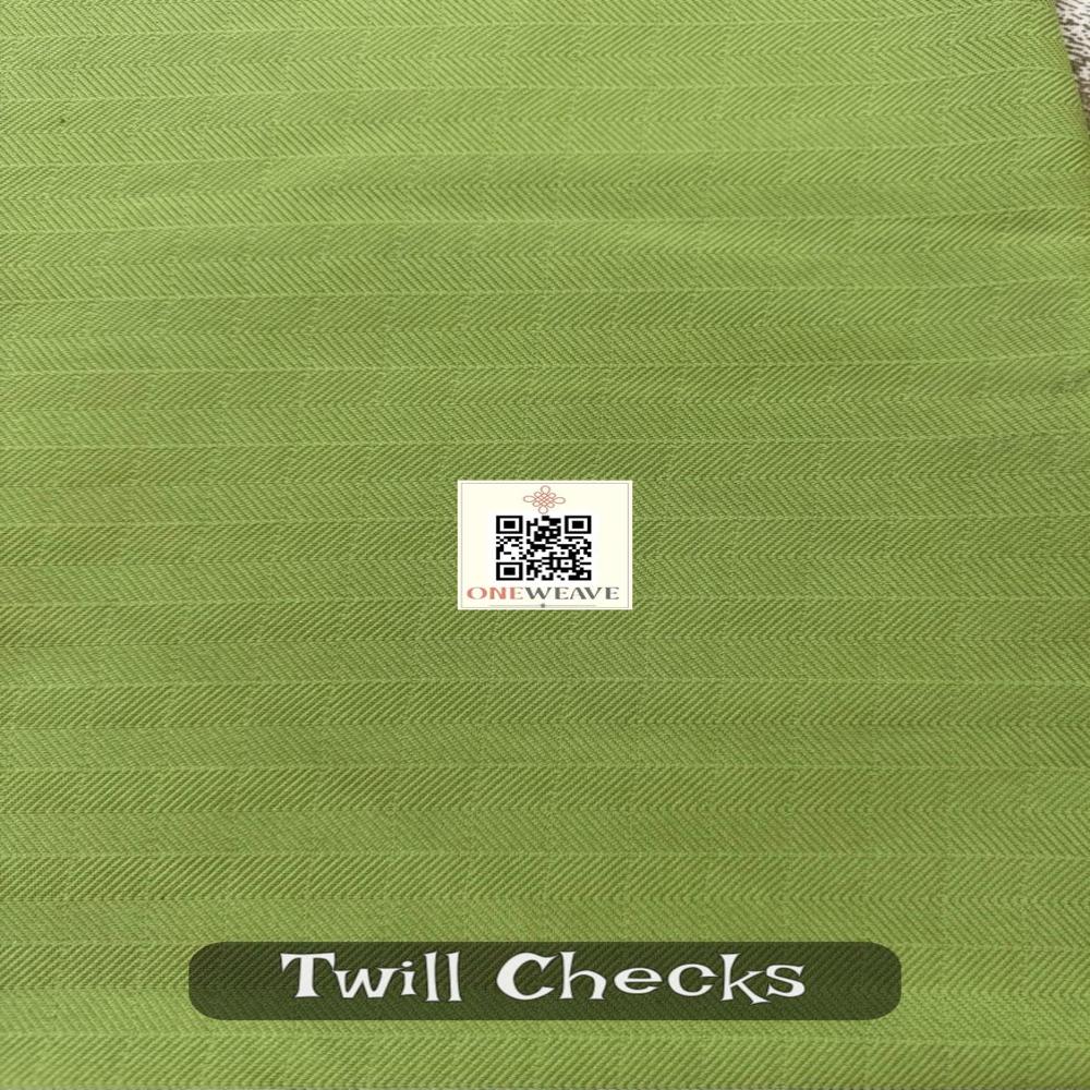 TWILL CHECKS POLYESTER LYCRA FABRIC