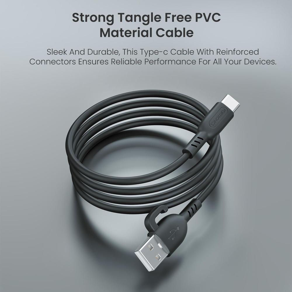 Portronics Konnect Core 3 USB-A to Type C Fast Charging Cable for Smartphones,Tablets, Speakers, Laptops & Other Type C Devices