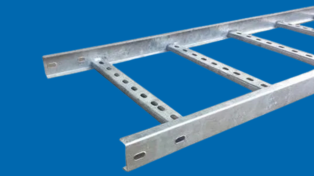 Ladder Type Cable Tray - Steel Material, Powder-coated Silver Finish | Durable Design, Steel Conductor, Warranty Included