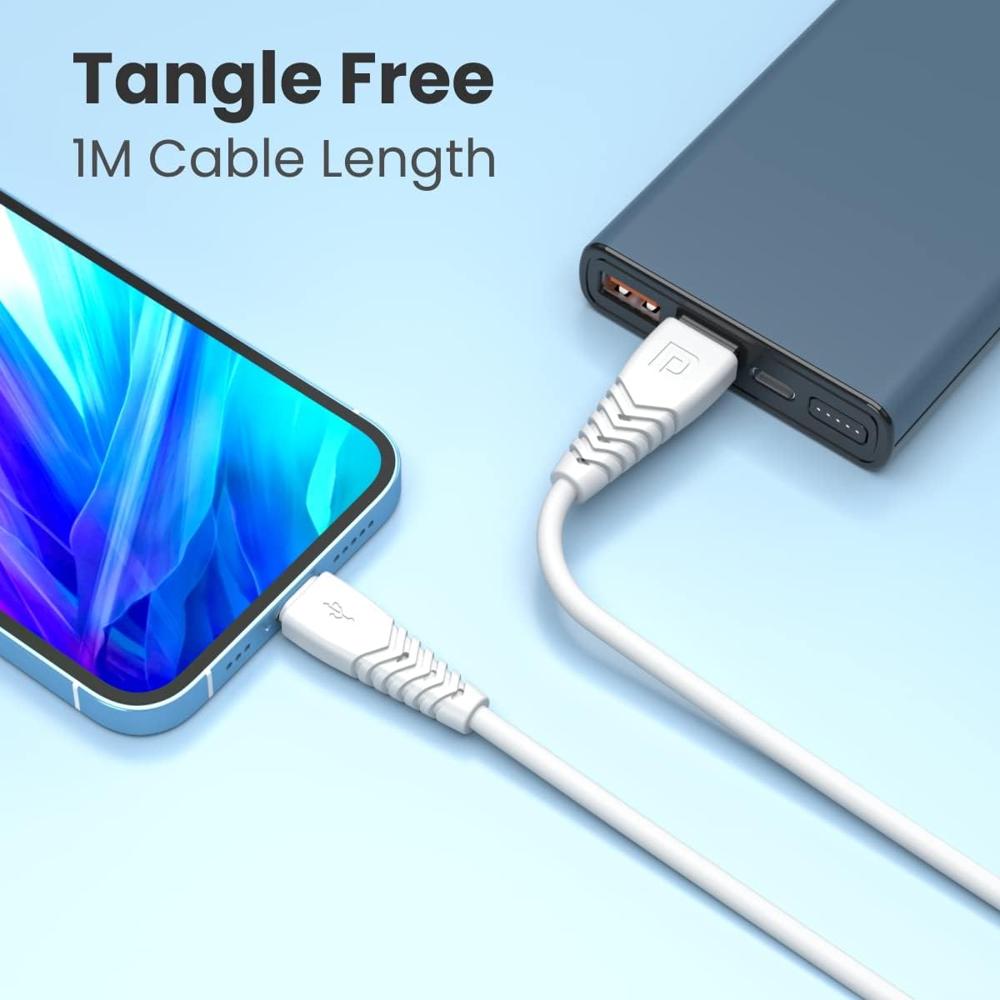 Portronics Konnect Core II 3A Fast Charging 1M USB Type-C Cable for All Type C Smartphones