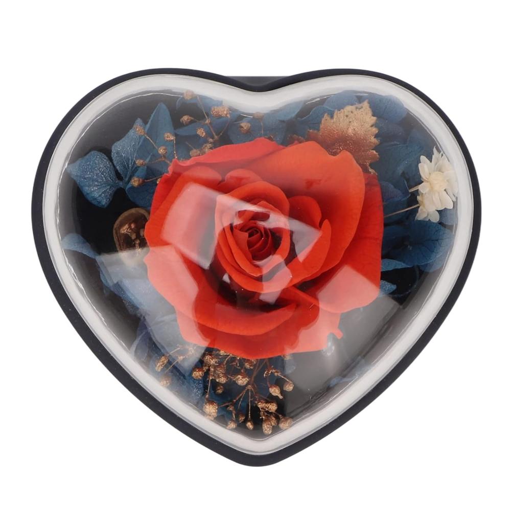 Heart Shap Ring Box - Color: Red
