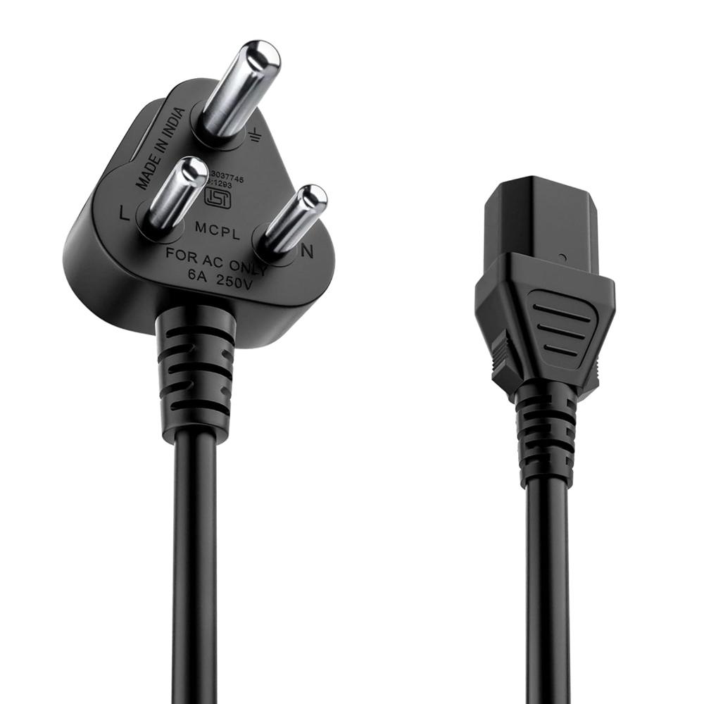 Portronics Konnect G4 350W Desktop Power Cable, 3 Pin Type Connector, 350W Max Load Capacity, 1.2M Length